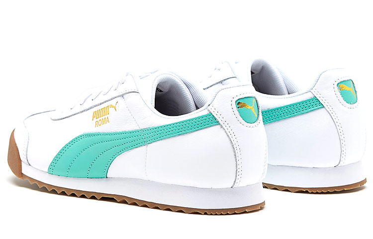 Shop Puma Roma Classic Gum ''Wit Groen'' 366408-04