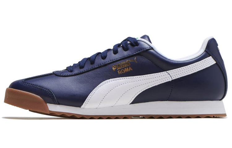 Puma Roma Classic Gum Low-top Running Shoes Blue 366408-07