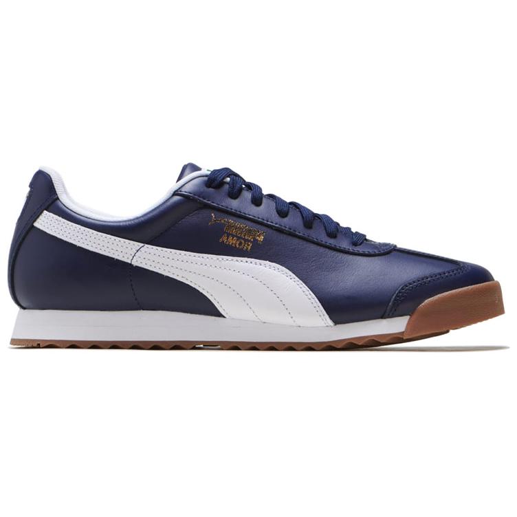Order Puma Roma Classique Gum Baskets Basses Running Bleu 366408-07