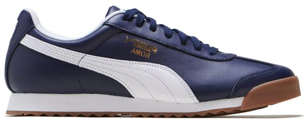 Puma Roma Classique Gum Baskets Basses Running Bleu 366408-07 Order Puma Roma Classique Gum Baskets Basses Running Bleu 366408-07