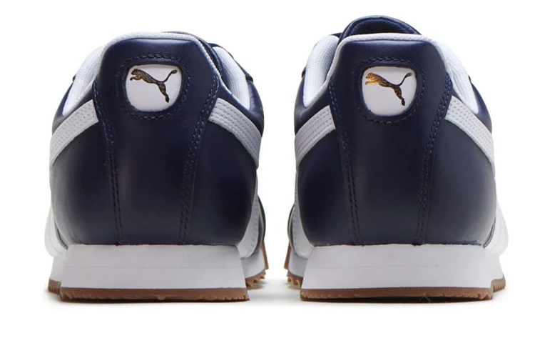 Shop Puma Roma Classique Gum Baskets Basses Running Bleu 366408-07
