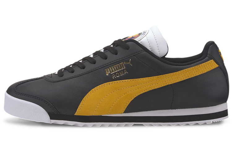Puma Roma Classic Running Shoes Black/Yellow 371615-01