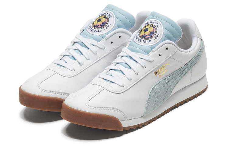 Lookbook Puma Roma Scarpe Running Classiche Bianche/Blu 371615-02