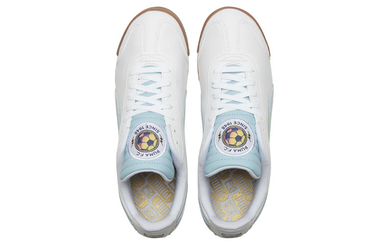 Shop Puma Roma Scarpe Running Classiche Bianche/Blu 371615-02