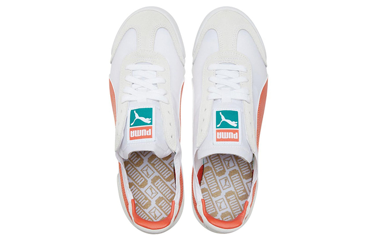 Shop PUMA Roma Og 尼龍 復古休閒 低筒 跑步鞋 男女同款 白綠橙