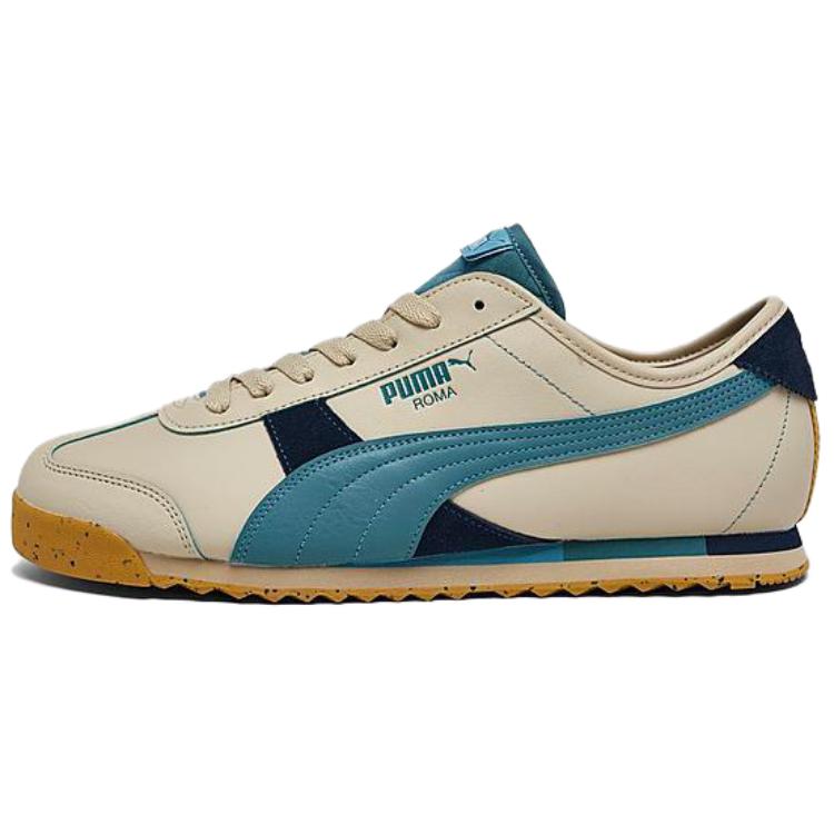 Puma Roma Snowdrifts Casual Shoes Yellow/Blue - Comfortable Low-Top Sneakers 395756-01