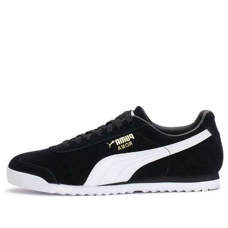 Buy プーマ ローマ スエード ブラック/ホワイト 365437-01