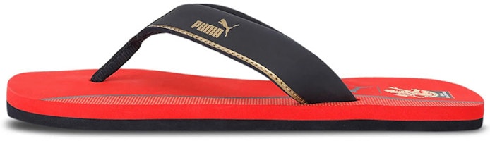 Puma Royal Challengers Bangalore 'Black Red' Slides 385900-01 Puma Royal Challengers Bangalore 'Black Red' Slides 385900-01