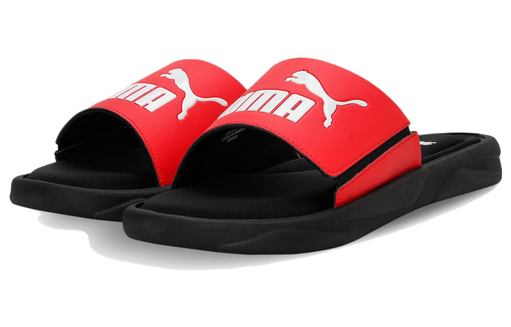 Lookbook 푸마 로얄캣 블랙/레드/화이트 (Puma 로얄캣 검/빨/흰) 396064-03