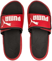 PUMA Royalcat 舒适凉鞋 魔术贴 运动拖鞋 男女同款 黑红 Lookbook PUMA Royalcat 舒适凉鞋 魔术贴 运动拖鞋 男女同款 黑红