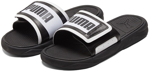 Selipar Sukan Uniseks Puma Royalcat Hitam Putih 386712-01 Lookbook Selipar Sukan Uniseks Puma Royalcat Hitam Putih 386712-01