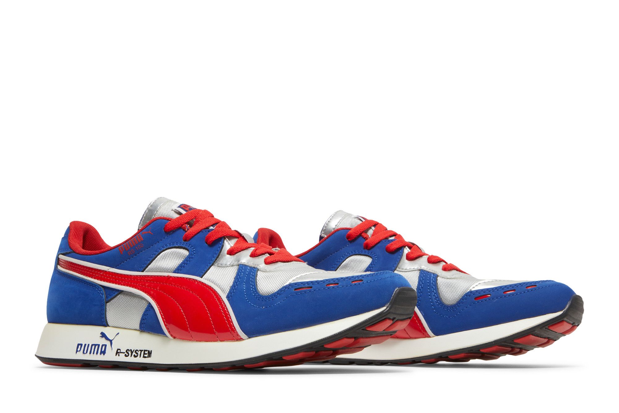 Cheap Puma RS-100 HL 'Perak Biru Merah' 356616-03