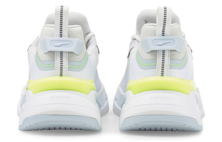 Lookbook 彪馬 RS-Fast Unmarked Reflect 低幫運動休閒鞋 男女同款 白灰