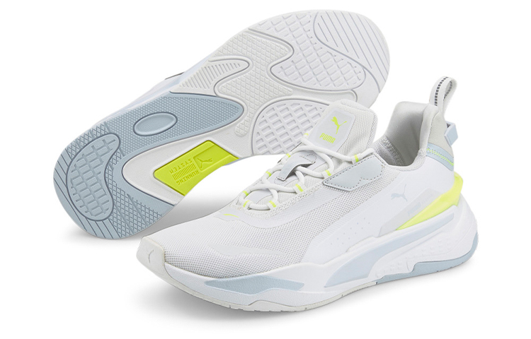 Shop 彪馬 RS-Fast Unmarked Reflect 低幫運動休閒鞋 男女同款 白灰