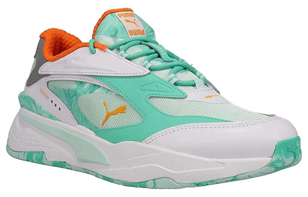 Lookbook PUMA RS-Fast 舒適百搭 輕便耐磨 低幫 生活休閒鞋 男款 白綠