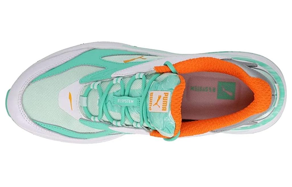 Shop PUMA RS-Fast 舒適百搭 輕便耐磨 低幫 生活休閒鞋 男款 白綠