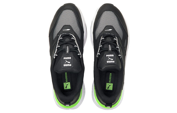 Lookbook 彪马RS-Fast Tech 黑色荧光绿款 381038-01