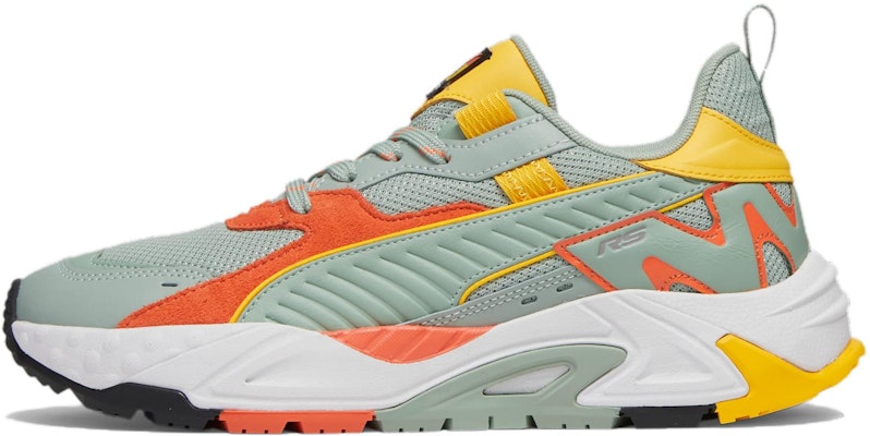 PUMA Rs-Trck Brand Love 運動舒適 減震防滑耐磨 低幫 生活休閒鞋 男款 綠橙黃 Buy PUMA Rs-Trck Brand Love 運動舒適 減震防滑耐磨 低幫 生活休閒鞋 男款 綠橙黃