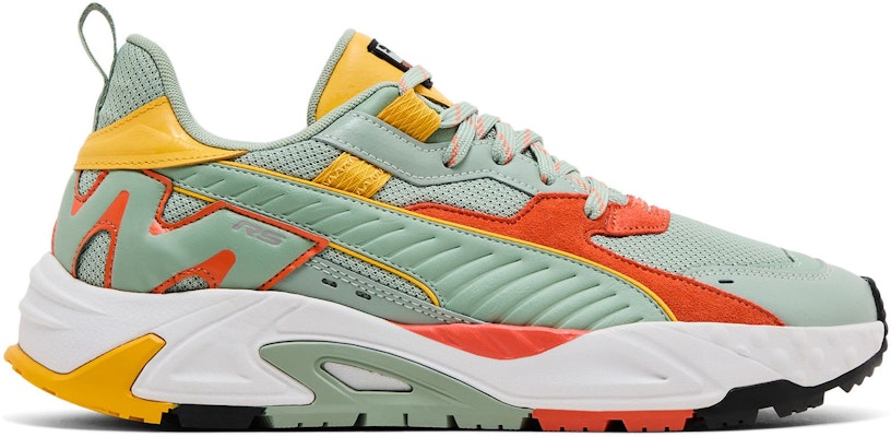 PUMA Rs-Trck Brand Love 運動舒適 減震防滑耐磨 低幫 生活休閒鞋 男款 綠橙黃 Buy PUMA Rs-Trck Brand Love 運動舒適 減震防滑耐磨 低幫 生活休閒鞋 男款 綠橙黃