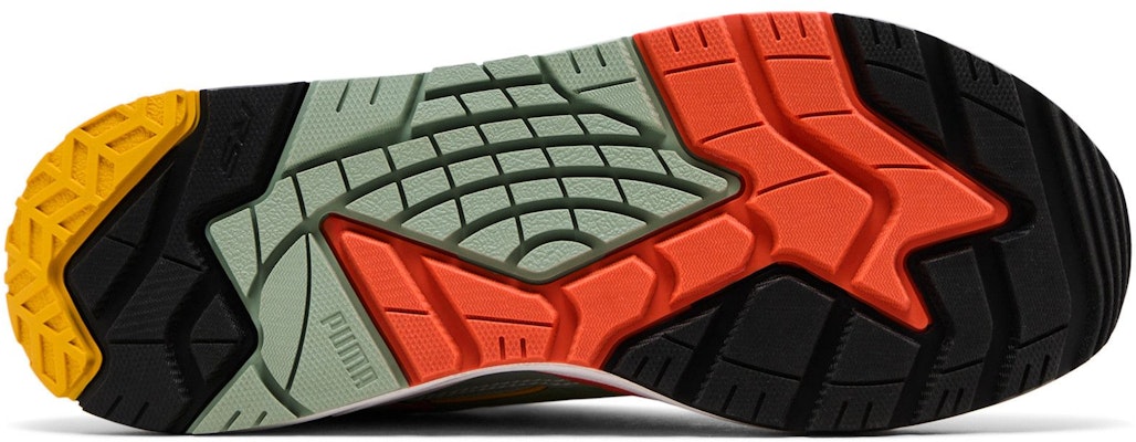 PUMA Rs-Trck Brand Love 運動舒適 減震防滑耐磨 低幫 生活休閒鞋 男款 綠橙黃 Shop PUMA Rs-Trck Brand Love 運動舒適 減震防滑耐磨 低幫 生活休閒鞋 男款 綠橙黃