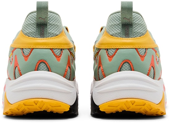 PUMA Rs-Trck Brand Love 運動舒適 減震防滑耐磨 低幫 生活休閒鞋 男款 綠橙黃 Details for PUMA Rs-Trck Brand Love 運動舒適 減震防滑耐磨 低幫 生活休閒鞋 男款 綠橙黃