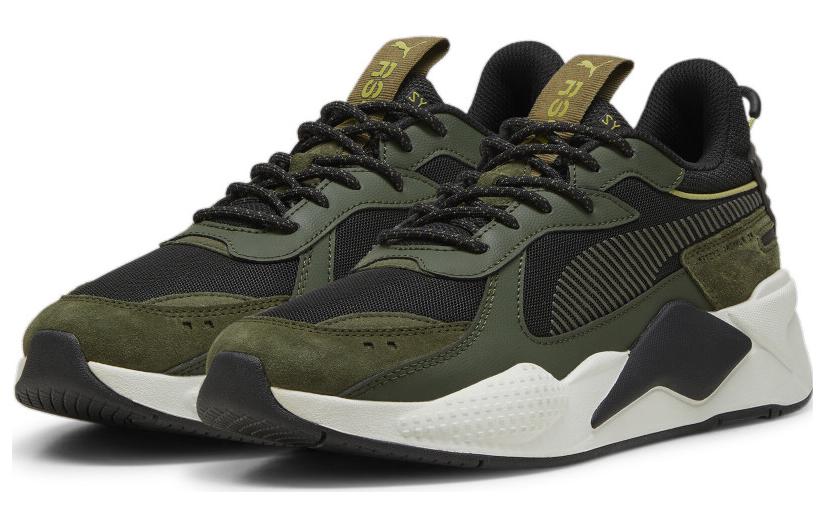 Lookbook PUMA RS-X Elevated Hike 舒適百搭氣質耐磨經典 低幫 生活休閒鞋 男女同款 綠色