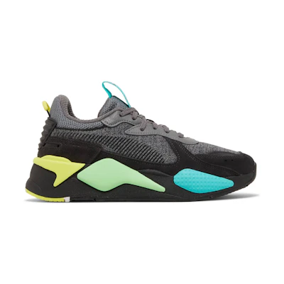 (GS) Puma RS-X Highlighter 'Castlerock Fluorescent Yellow'