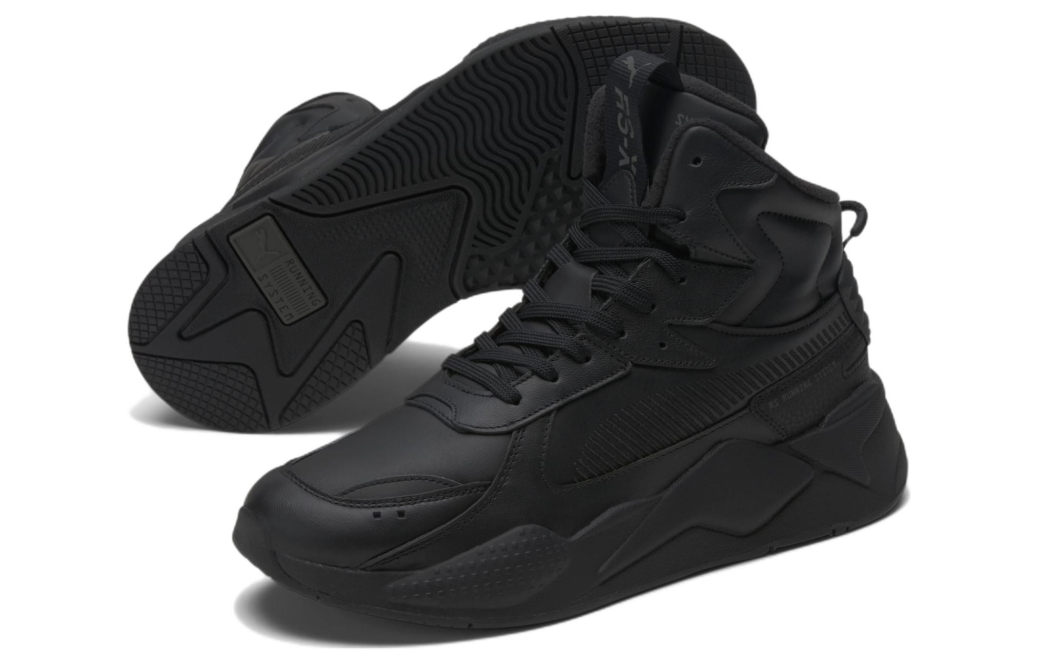 Lookbook Puma RS-X Mid Kulit 'Triple Black' 389211-01
