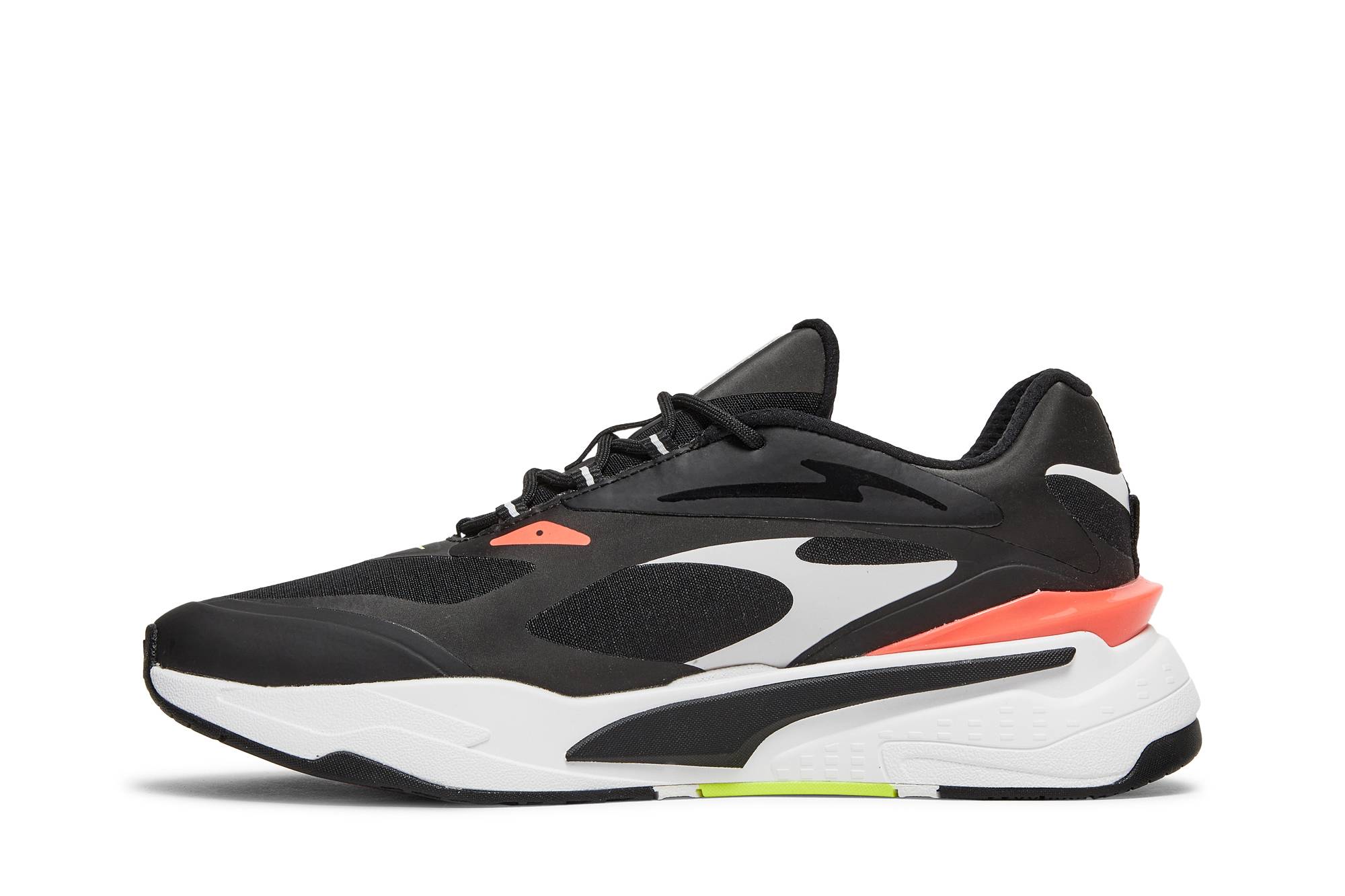 Lookbook プーマ RS-Fast Tech "ブラック ファイアリーコーラル" 380191-02