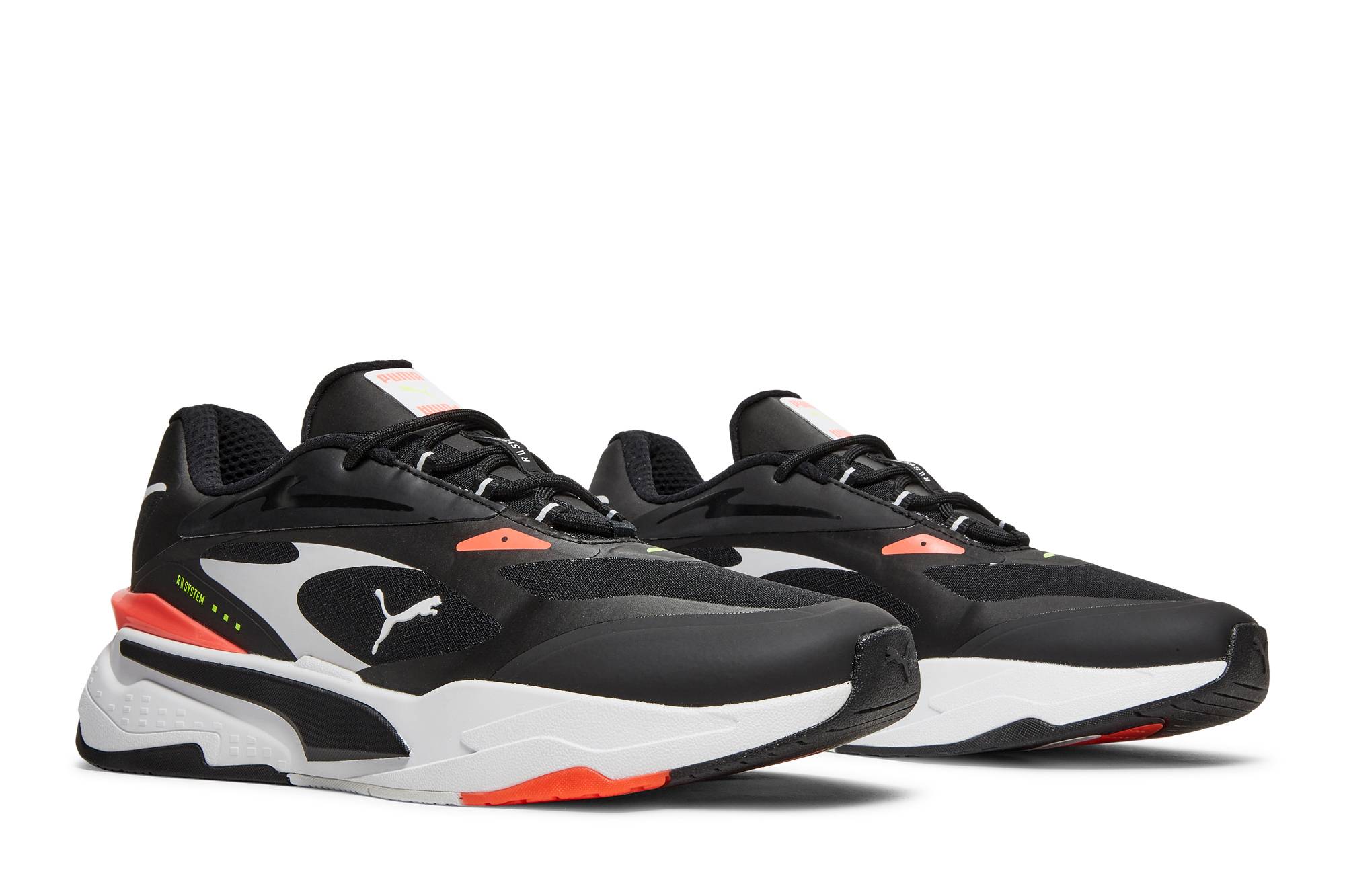 Cheap プーマ RS-Fast Tech "ブラック ファイアリーコーラル" 380191-02