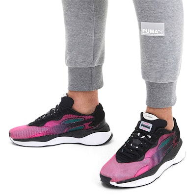 Puma Rs-Pure Motion Trainers Black/Pink 371158-02 Details for Puma Rs-Pure Motion Trainers Black/Pink 371158-02