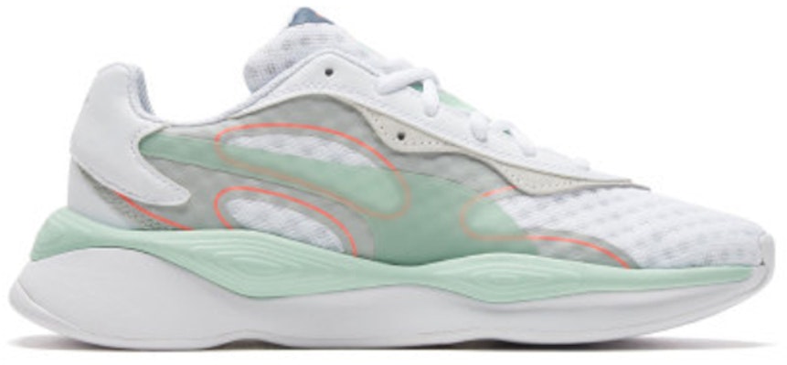 Puma Rs-pure Vision Low Top Shoes/Sneakers White Green 371157-02 Order Puma Rs-pure Vision Low Top Shoes/Sneakers White Green 371157-02