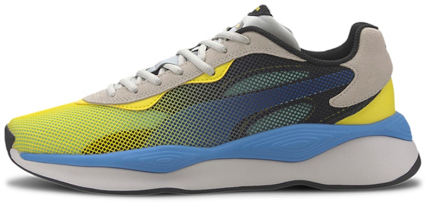 Puma Rs-Pure Motion Trainers Grey/Yellow/Blue 371158-03 Buy Puma Rs-Pure Motion Trainers Grey/Yellow/Blue 371158-03