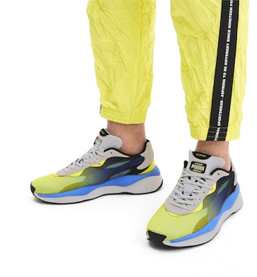 Puma Rs-Pure Motion Trainers Grey/Yellow/Blue 371158-03 Details for Puma Rs-Pure Motion Trainers Grey/Yellow/Blue 371158-03