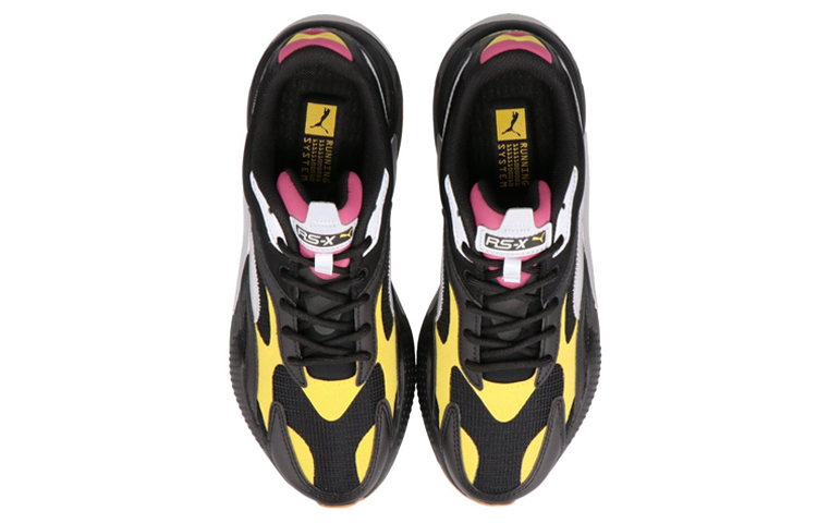 Lookbook 푸마 RS-X 그리드 검회노 (Puma RS-X Grids Black Gray Yellow - shortened) 374138-03
