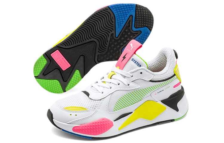 Lookbook 푸마 RS-X 썬더 글로우 페드로체 형광 트레이너 화이트 (Puma RS-X Thunder Glow Pedroche 형광 트레이너) 374929-01
