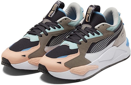 PUMA RS-Z 耐磨 低筒 跑步鞋 男女同款 黑粉藍 Lookbook PUMA RS-Z 耐磨 低筒 跑步鞋 男女同款 黑粉藍