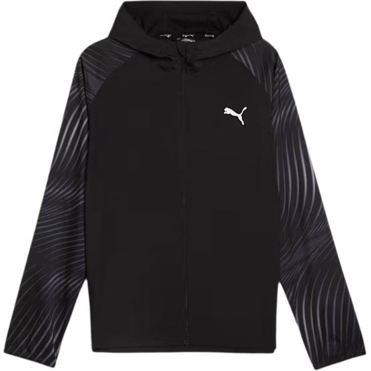 Puma Run Favorite Reflective Logo Moisture-Wicking Running Jacket Black 524221-56