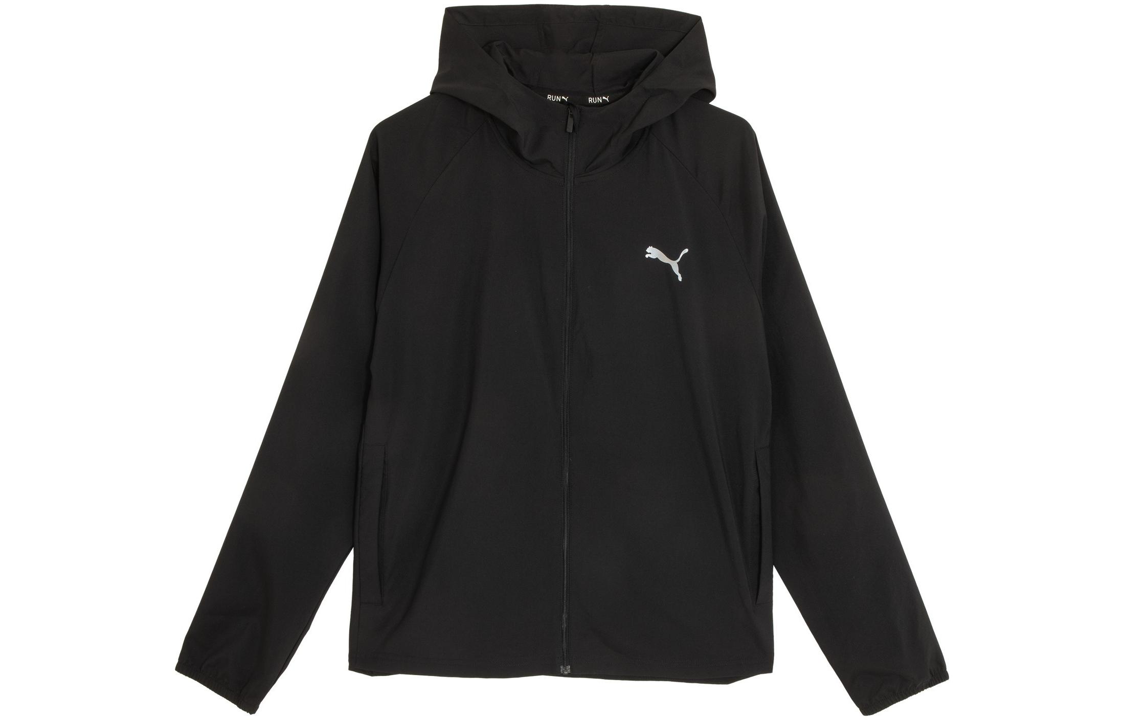 Puma Run Favorite Woven Hooded Jacket Black Casual Long-Sleeve 523673-01