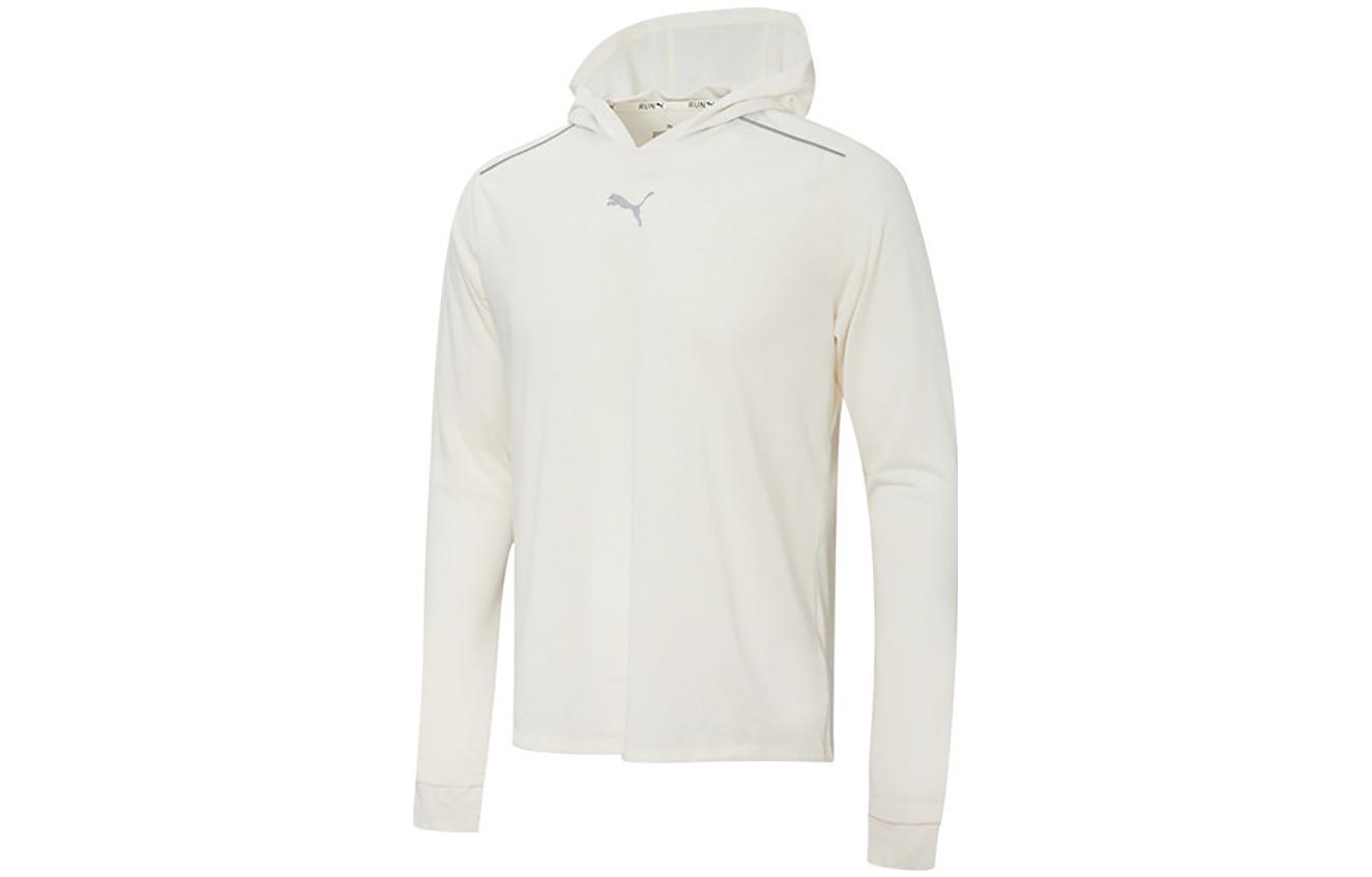 Puma RUN WOOL White Mid-Layer Hoodie for Running 520862-73