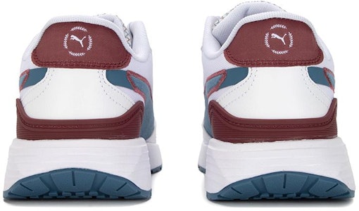 PUMA Runtamed Plus 復古風防滑耐磨 低筒 運動休閒鞋 男女同款 白藍 Shop PUMA Runtamed Plus 復古風防滑耐磨 低筒 運動休閒鞋 男女同款 白藍