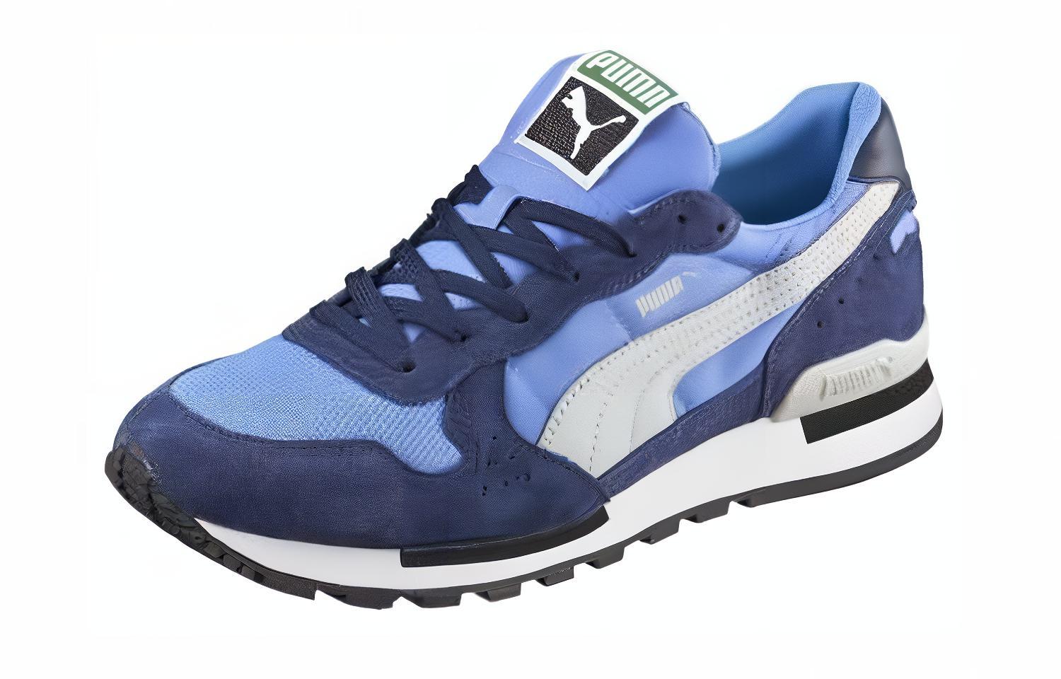 Lookbook Puma Rx 727 輕便透氣 時尚運動跑步鞋 藍白