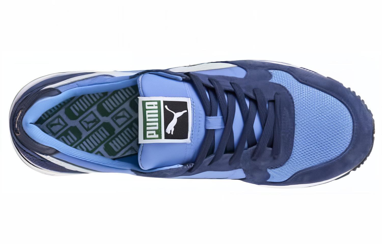 Shop Puma Rx 727 輕便透氣 時尚運動跑步鞋 藍白