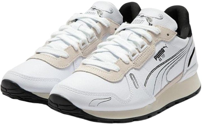 PUMA Rx 737 NO.1 防滑耐磨 低幫 運動休閒鞋 男女同款 白灰 Lookbook PUMA Rx 737 NO.1 防滑耐磨 低幫 運動休閒鞋 男女同款 白灰