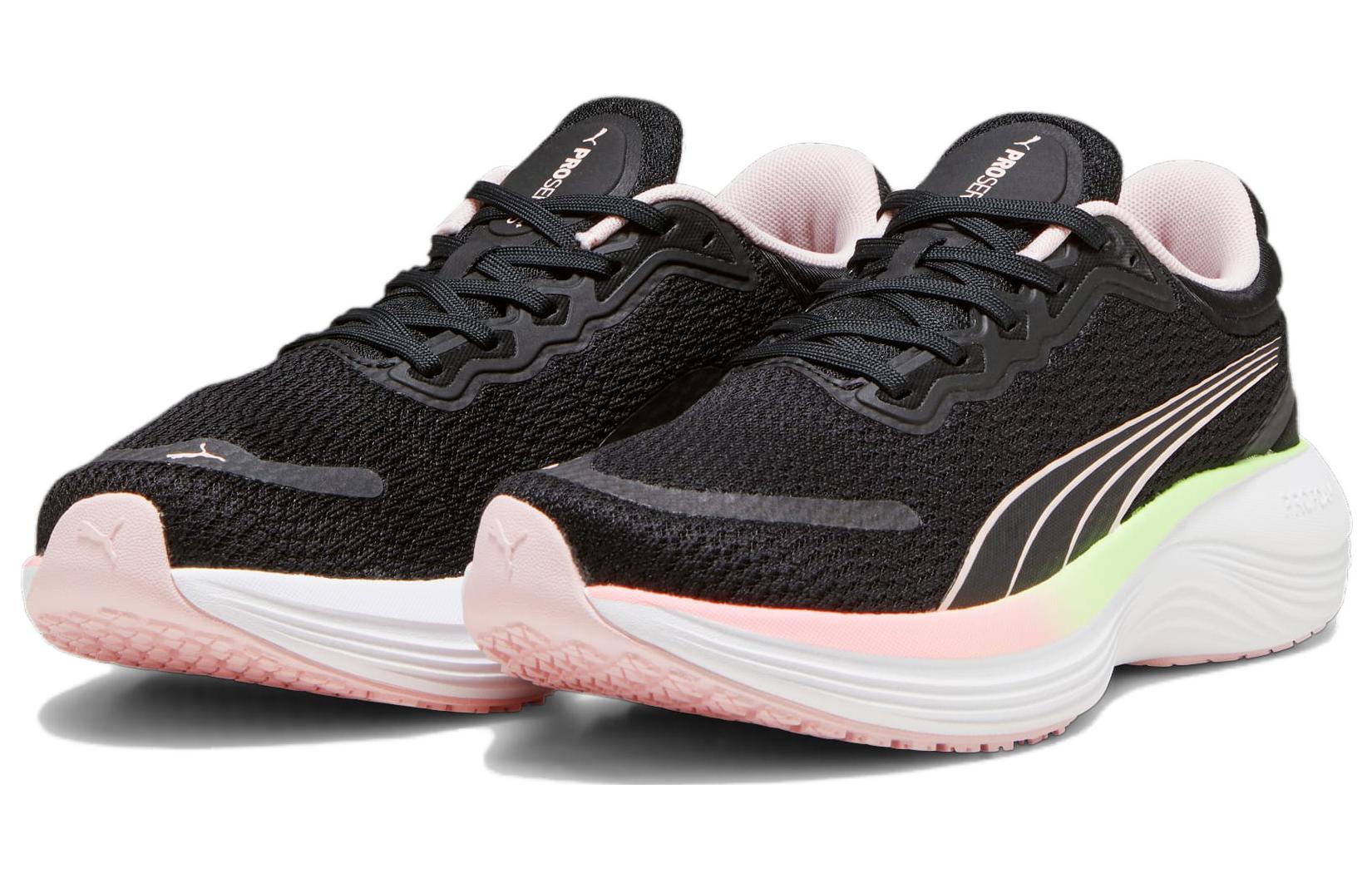 Lookbook プーマ スカンド プロ "黒ピンク緑白" 378776-06