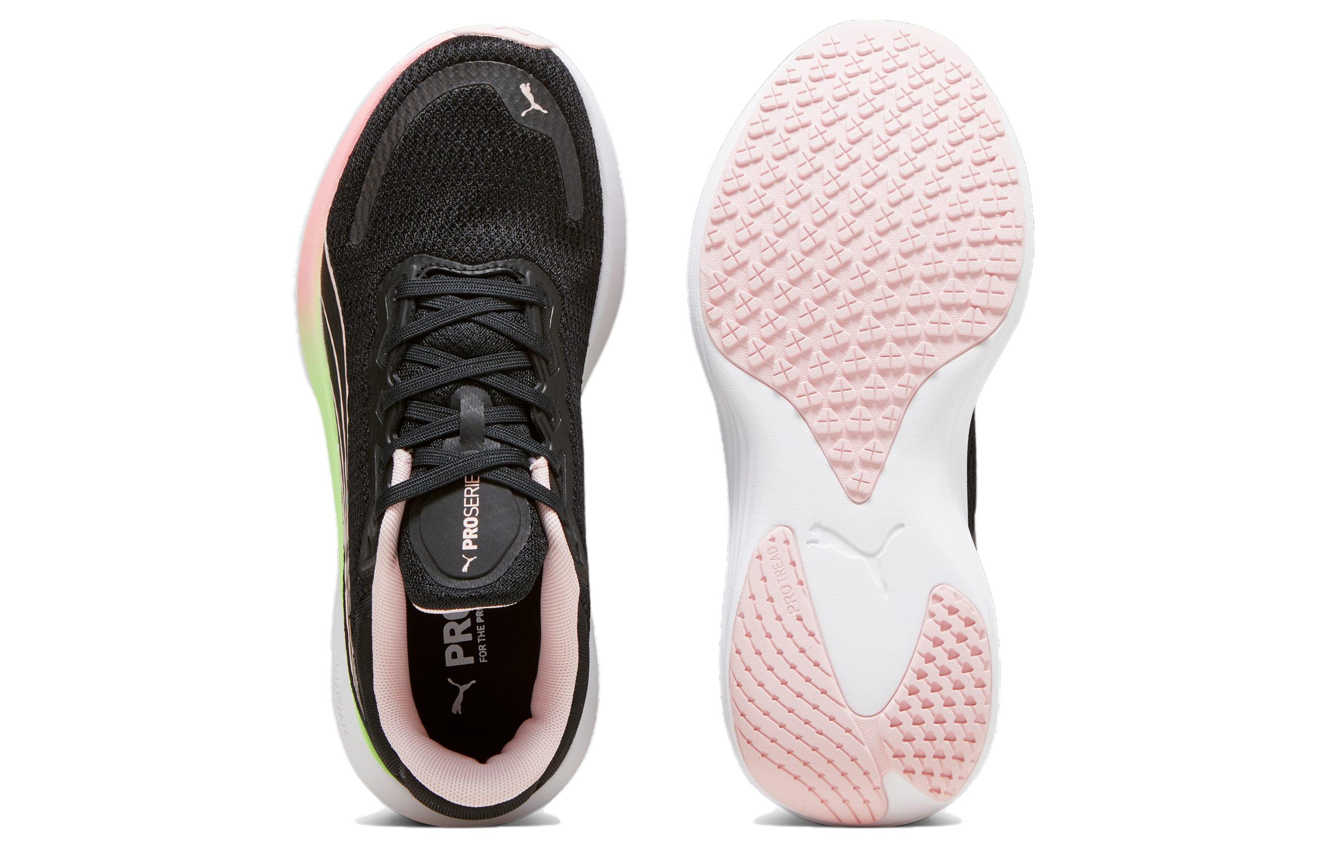 Shop プーマ スカンド プロ "黒ピンク緑白" 378776-06