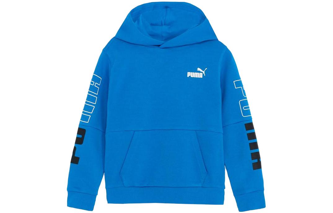 Puma Scouted Letter Print Hoodie Blue 678570-47