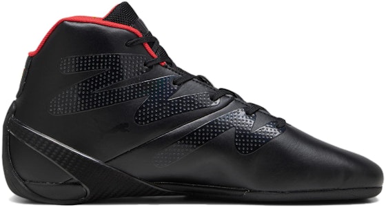 PUMA Scuderia Ferrari 驾駛鞋 Carbon Cat Mid 舒適賽車 耐磨支撐平衡 中幫 生活休閒鞋 男款 黑色 Order PUMA Scuderia Ferrari 驾駛鞋 Carbon Cat Mid 舒適賽車 耐磨支撐平衡 中幫 生活休閒鞋 男款 黑色