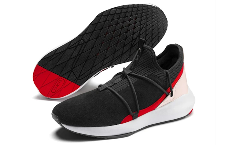 Lookbook Puma Scuderia Ferrari Evo Cat II Suede ''Nero Rosa'' 306373-01