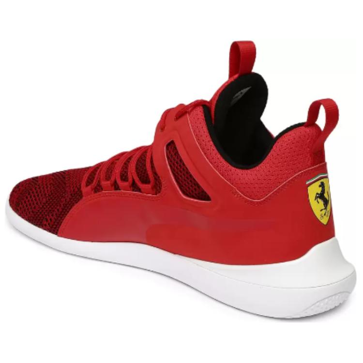 Lookbook 彪馬 Scuderia Ferrari Evo Cat Mid 透氣輕便耐磨 中幫訓練鞋 紅
